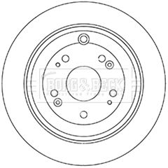 BORG & BECK Bremžu diski BBD5344